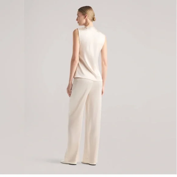 St. John Santana Knit Pull On Elastic Waist Pants NWOT Beige XL - Picture 5 of 10